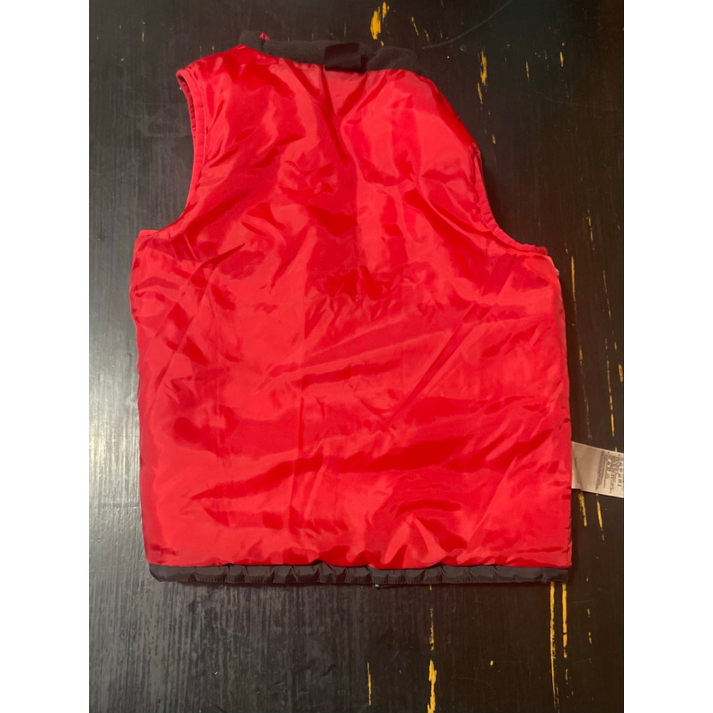 Boys Jordan Puffer Vest size 6-7 Red Black - Picture 6 of 6